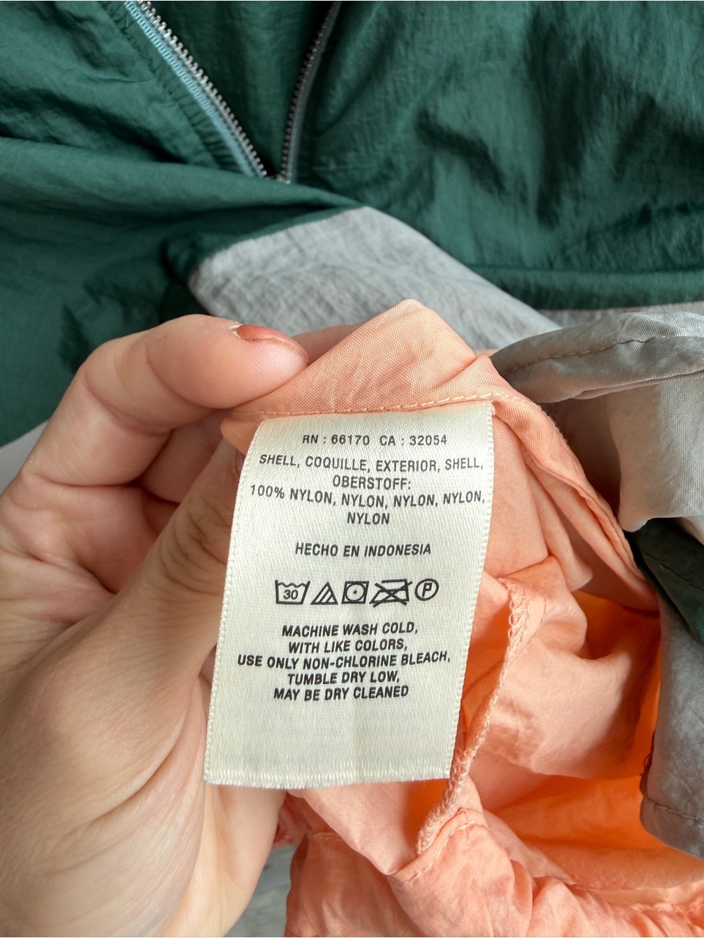 Elevenses Anthropologie Colorblock Nylon Windbreaker Jacket XS/S - Picture 4 of 4